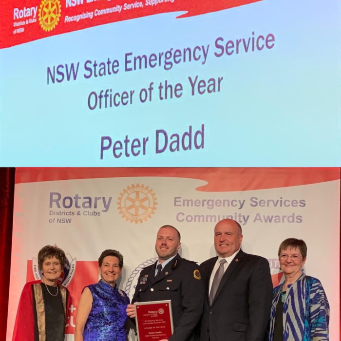 Congratulations Peter Dadd - 2019 NSW State Emergency Service Officer of the Year
