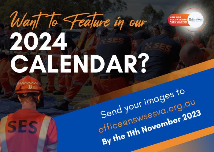 Feature in our 2024 NSW SES VA Calendar!